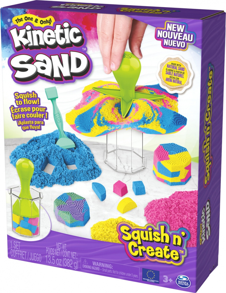 Kinetic Sand Squish N\' Create Magisk sand-sæt