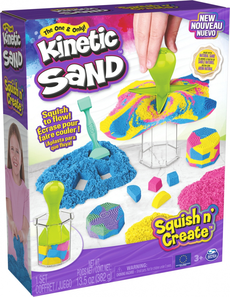 Kinetic Sand Squish N\' Create Magisk sand-sæt
