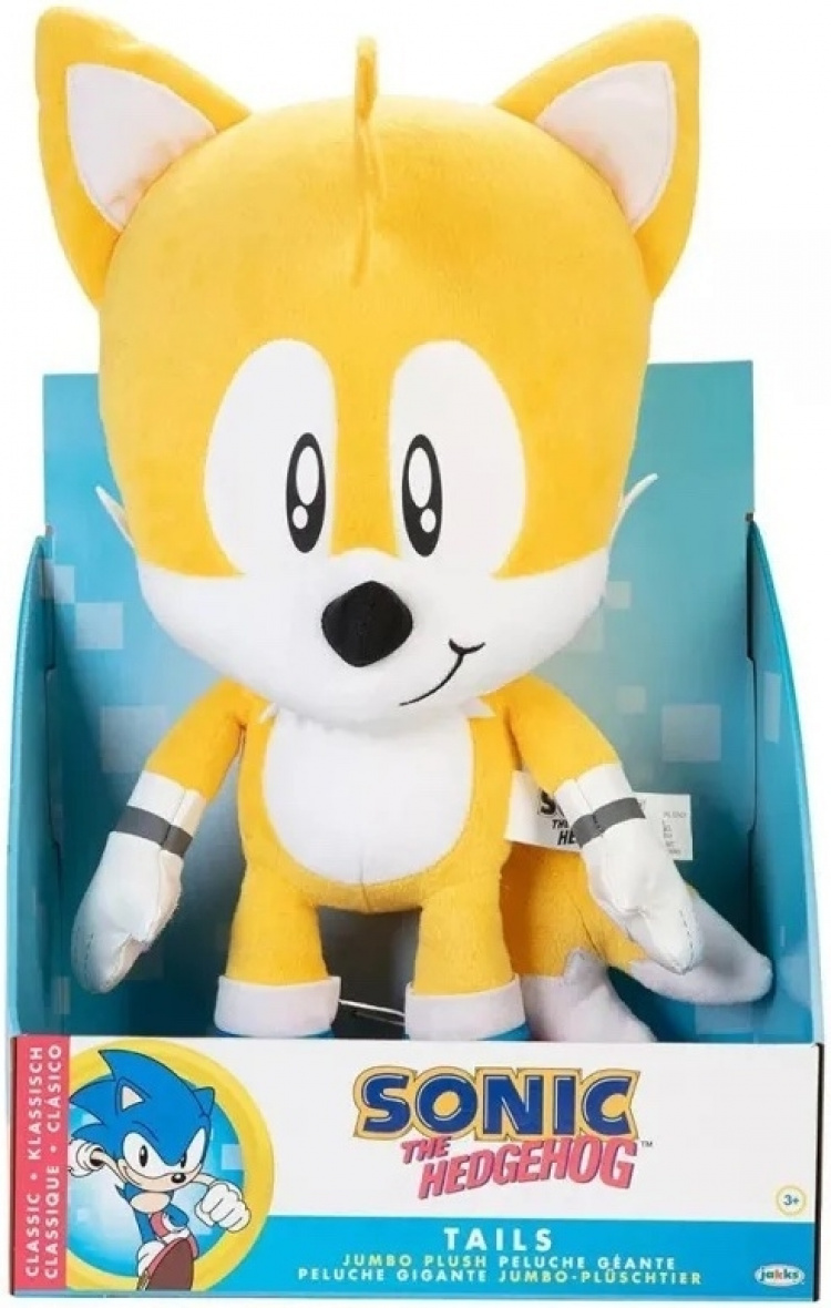 JAKKS Pacific Sega Sonic Jumbo Tails bamselegetøj, 50 cm