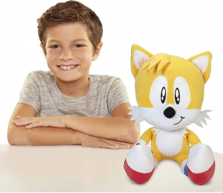 JAKKS Pacific Sega Sonic Jumbo Tails bamselegetøj, 50 cm