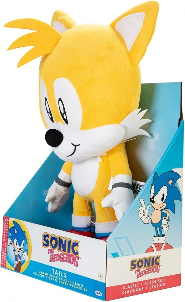 JAKKS Pacific Sega Sonic Jumbo Tails bamselegetøj, 50 cm