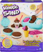 Legesæt med kinetisk sand til isgodterier