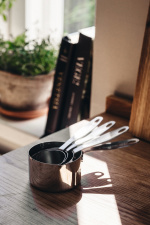 Heirol målebægre 4 stk, stål