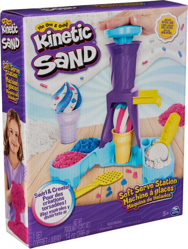Kinetic Sand Soft Serve Station - legesæt til is