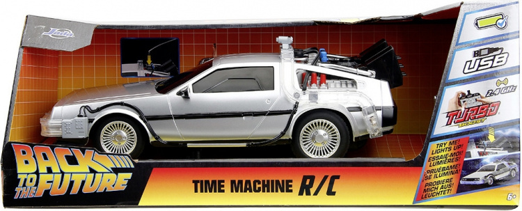 Jada Back to the Future RC Time Machine radiostyret bil, 1:16
