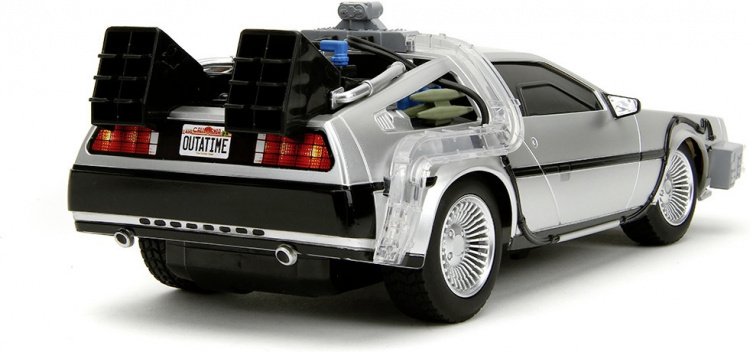 Jada Back to the Future RC Time Machine radiostyret bil, 1:16