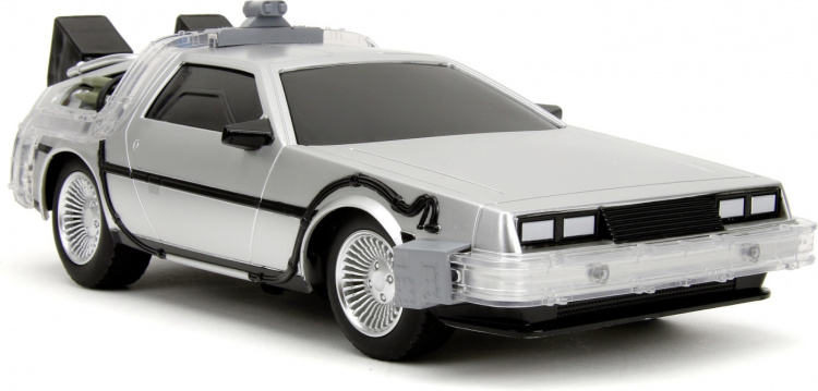 Jada Back to the Future RC Time Machine radiostyret bil, 1:16