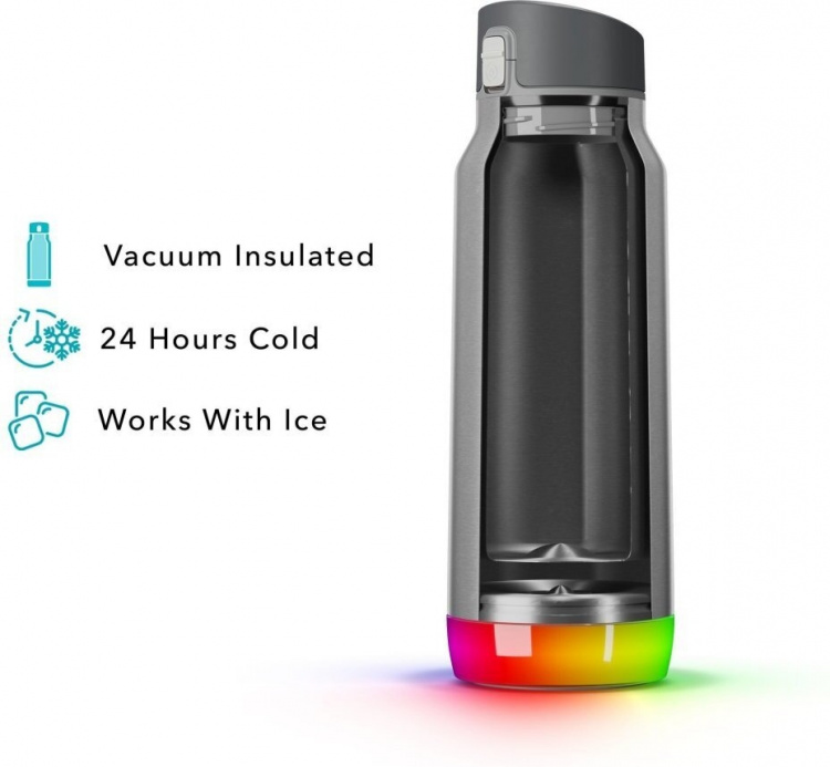 HidrateSpark PRO Chug Water bottle, 0,95 L, sølv