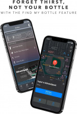 HidrateSpark PRO Chug Water bottle, 0,95 L, sølv