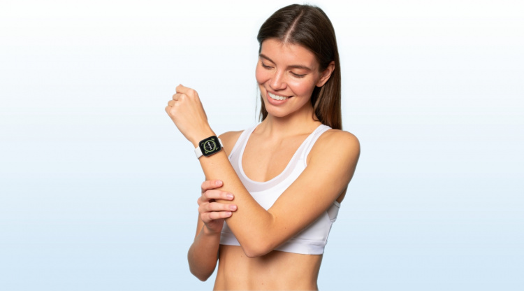 Amazfit Bip 5 smartwatch, 46 mm, cremehvid