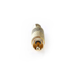 Nedis RCA-stik | Lige | Han | Guldplateret | Lodde | Kabeldiameter: 7.0 mm | Metal | Sort | 10 stk. | Konvolut