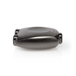 Nedis TosLink Adapter | Toslink Hun | 2x Toslink Hun | Splitter | Aluminium | Gun Metal Grå | 1 stk. | Box