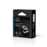 Nedis TosLink Adapter | Toslink Hun | 2x Toslink Hun | Splitter | Aluminium | Gun Metal Grå | 1 stk. | Box