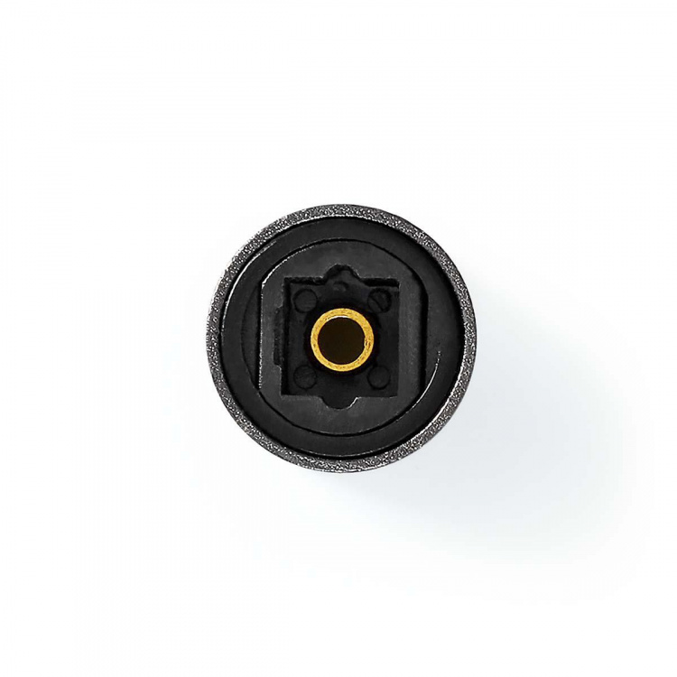 Nedis TosLink Adapter | Toslink Hun | Toslink Hun | Lige | Metal | Gun Metal Grå | 1 stk. | Box