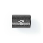 Nedis TosLink Adapter | Toslink Hun | Toslink Hun | Lige | Metal | Gun Metal Grå | 1 stk. | Box