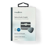 Nedis TosLink Adapter | Toslink Hun | Toslink Hun | Lige | Metal | Gun Metal Grå | 1 stk. | Box