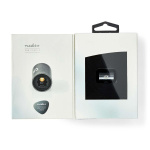 Nedis TosLink Adapter | Toslink Hun | Toslink Hun | Lige | Metal | Gun Metal Grå | 1 stk. | Box