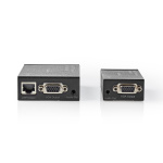 Nedis VGA extender | VGA / Audio | Afstand op til: 300 m | Cat5e / Cat6 | 1920x1200 | Euro / Type C (CEE 7/16)