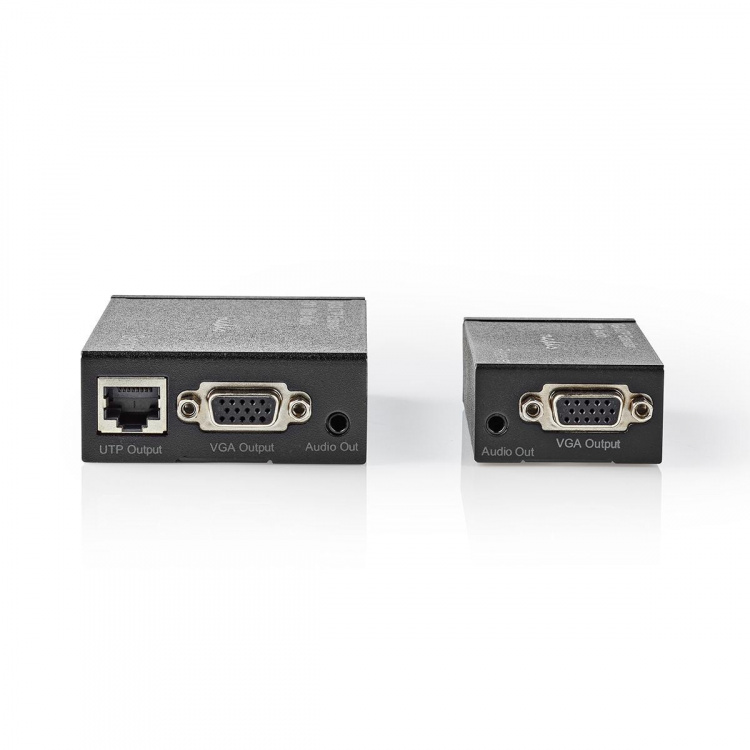 Nedis VGA extender | VGA / Audio | Afstand op til: 300 m | Cat5e / Cat6 | 1920x1200 | Euro / Type C (CEE 7/16)