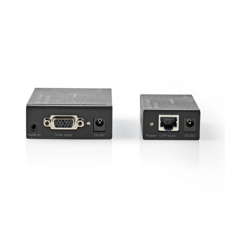 Nedis VGA extender | VGA / Audio | Afstand op til: 300 m | Cat5e / Cat6 | 1920x1200 | Euro / Type C (CEE 7/16)