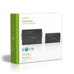 Nedis VGA extender | VGA / Audio | Afstand op til: 300 m | Cat5e / Cat6 | 1920x1200 | Euro / Type C (CEE 7/16)
