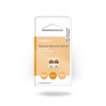 Nedis Telecom Network Splitter | RJ45 Hun | 2x RJ45 Female | Guldplateret | Elfenben | PVC | Box