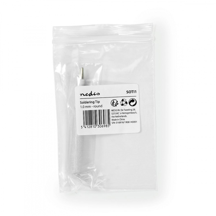 Nedis loddespids | 1,0 mm | Rund | Passer til: Universal | Sølv