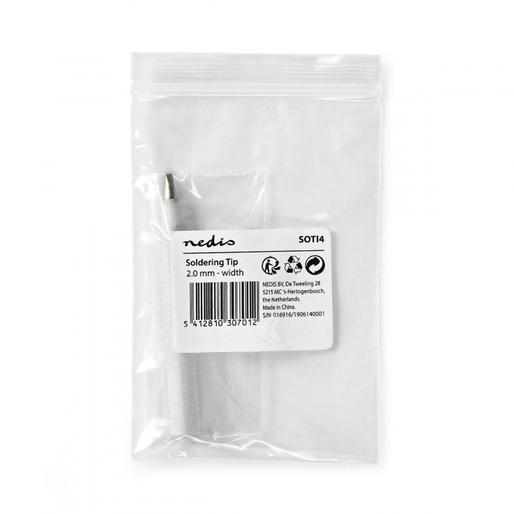 Nedis loddespids | 2,0 mm | Rund | Passer til: Universal | Sølv