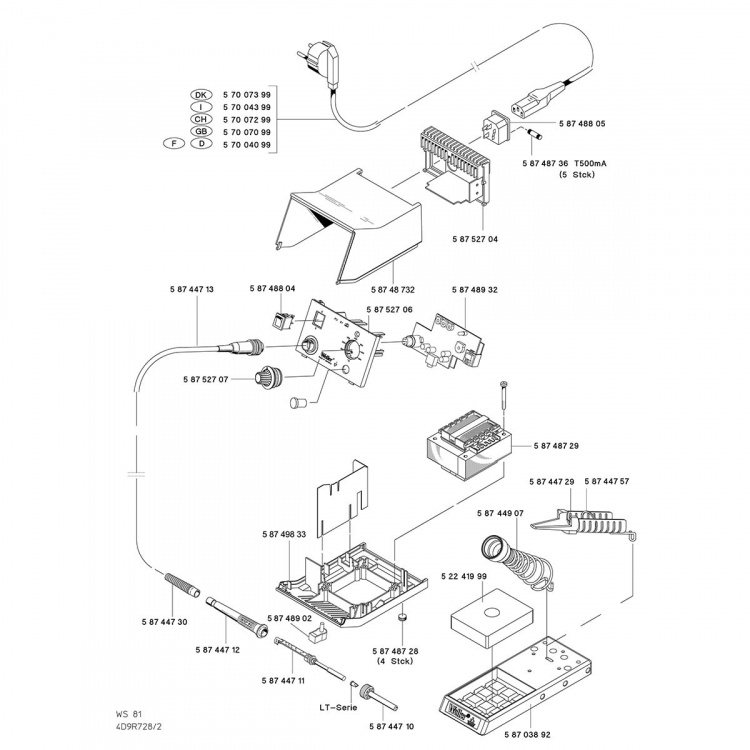 Weller WS81 Loddestation 1 Kanal 80 W 230 V Analog