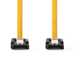 Nedis SATA kabel | 6 Gbps | SATA 7-Pin Hun | SATA 7-Pin Hun | Nikkelplateret | 1.00 m | Fladt | PVC | Gul | Box