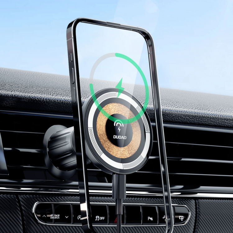 Dudao F12MAX wireless car charger 15watt Svart