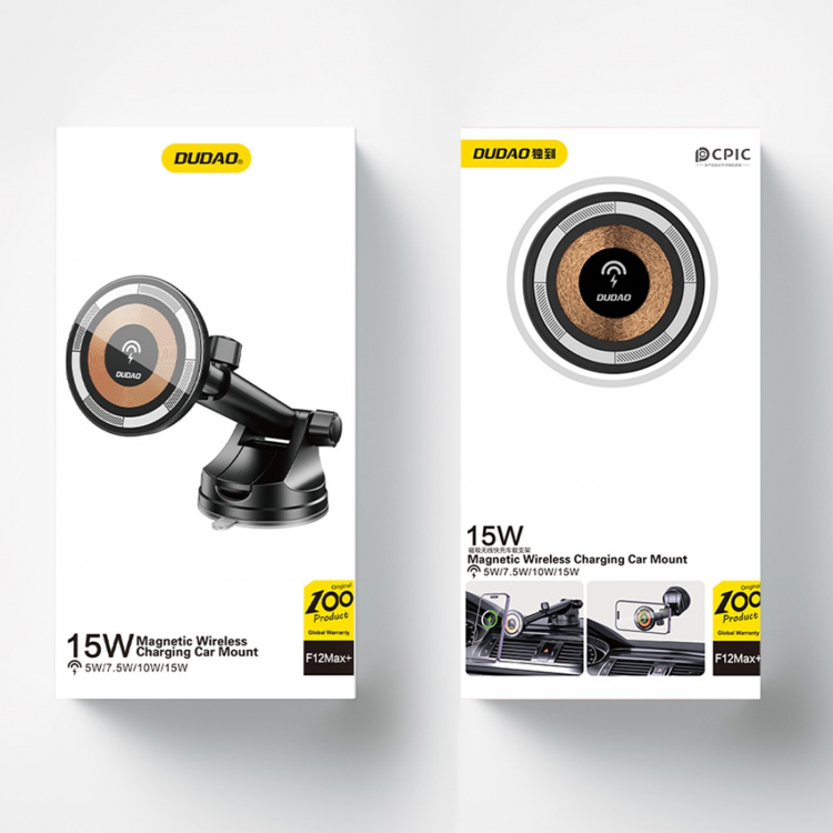 Dudao F12MAX+ wireless car charger 15watt