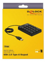 DeLOCK USB Keypad 19 keys black