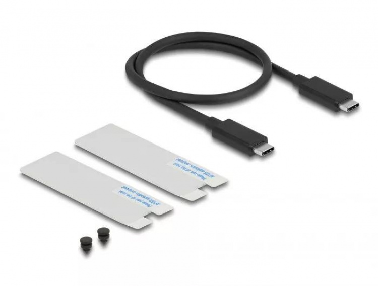DeLOCK USB4™ 40 Gbps Enclosure for 1 x M.2 NVMe SSD - tool free