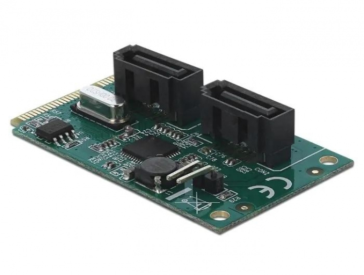 DeLOCK Mini PCIe-konverter til 2 x SATA med RAID