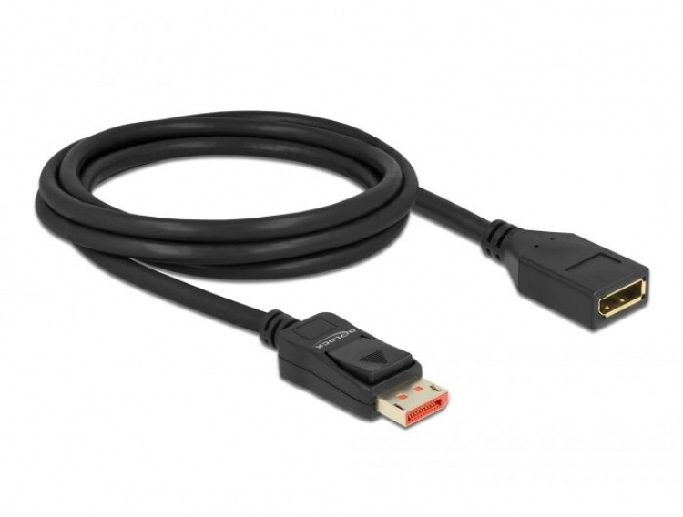 DeLOCK DisplayPort extension cable 8K 60 Hz 2 m