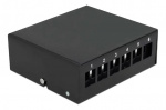 DeLOCK Keystone Patch Panel 6 Port black