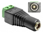 DeLOCK Adapter DC 5.5 x 2.5 mm female > Terminal Block 2 pin