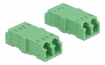 DeLOCK Optical Fiber Coupler LC Duplex female to LC Duplex female