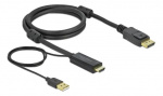 DeLOCK HDMI to DisplayPort cable 4K 30 Hz 1 m