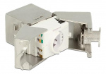 DeLOCK Keystone Module RJ45 jack > LSA Cat.6A STP compact