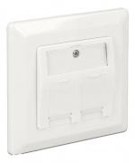 DeLOCK Keystone Wall Outlet 2 Port