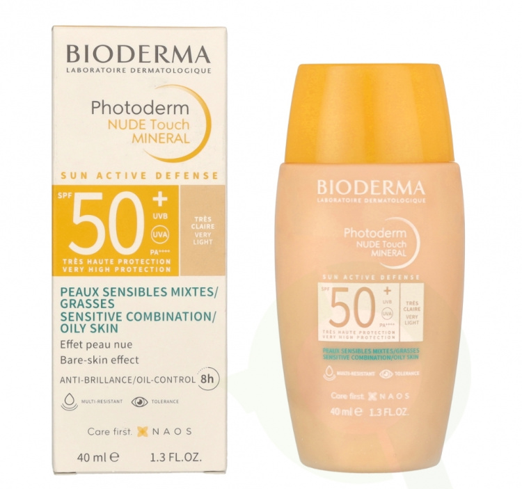 Bioderma Photoderm Nude Touch Mineral SPF50+ 40 ml Very Light