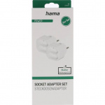 Hama Stik Adapter Dobbelt 2-pak Hvid
