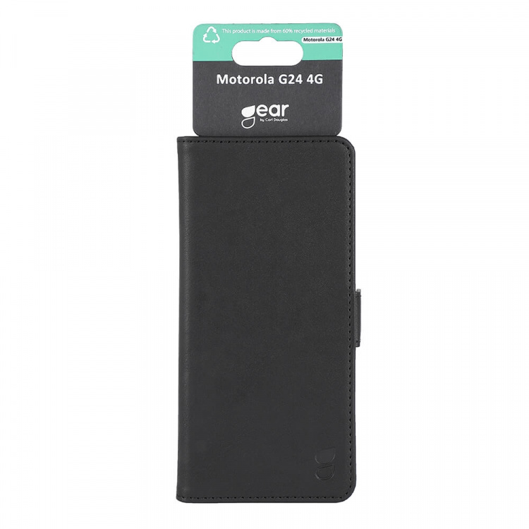 Gear Wallet 3 kortpladser Sort - Motorola G24 4G