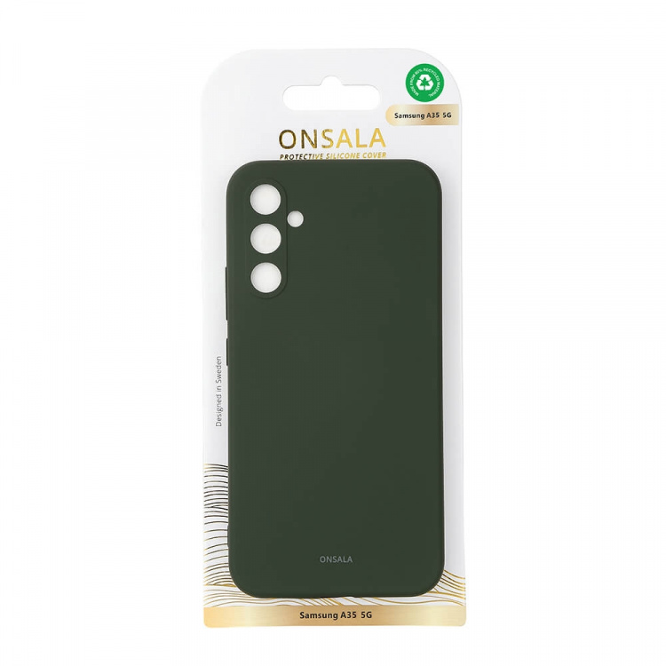 Onsala Cover Silikone Feel Olive Green - Samsung A35 5G