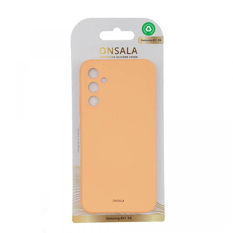 Onsala Cover Silikone Feel Apricot - Samsung A35 5G