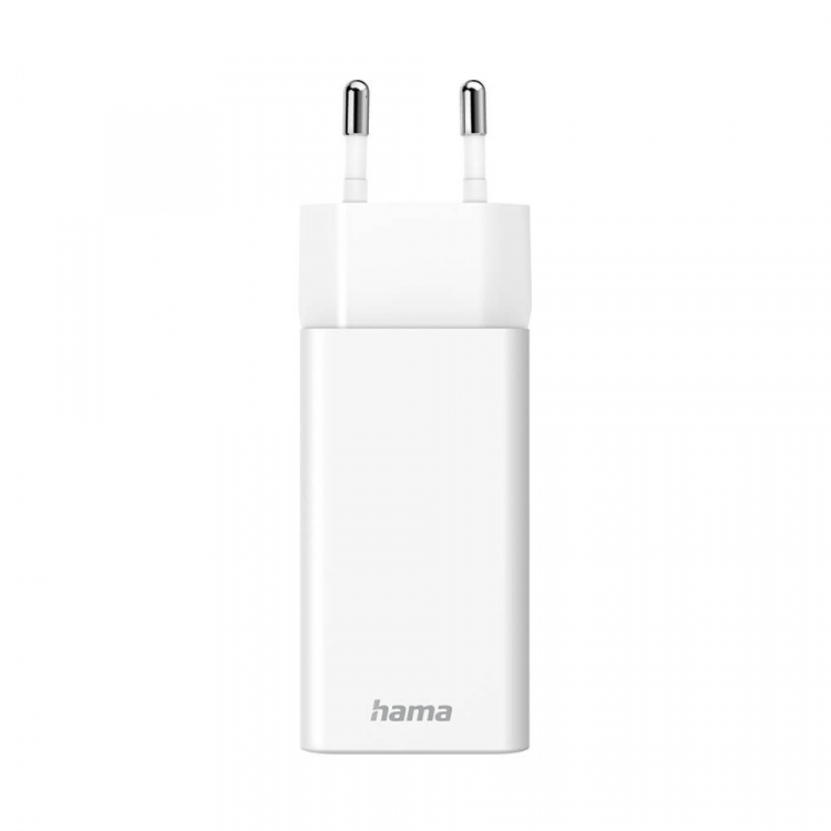 Hama Mini-oplader USB-C + USB-A Qualcomm 3.0 38W Hvid Hama Mini-oplader USB-C + USB-A Qualcomm 3.0 38W Hvid