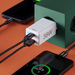Hama Mini-oplader USB-C + USB-A Qualcomm 3.0 38W Hvid Hama Mini-oplader USB-C + USB-A Qualcomm 3.0 38W Hvid