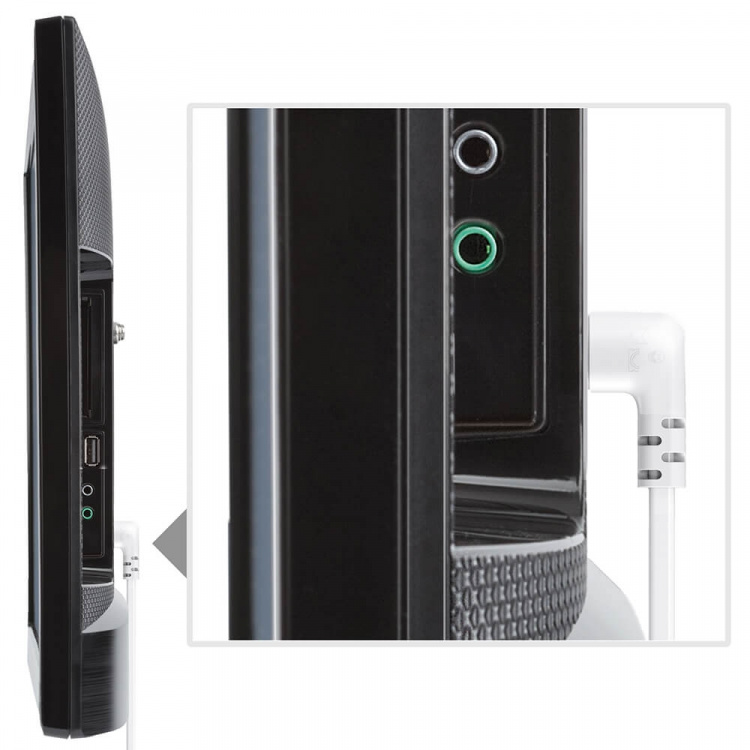 Hama Strømkabel Eurostik Vinklet Hvid 3 m Hama Strømkabel Eurostik Vinklet Hvid 3 m